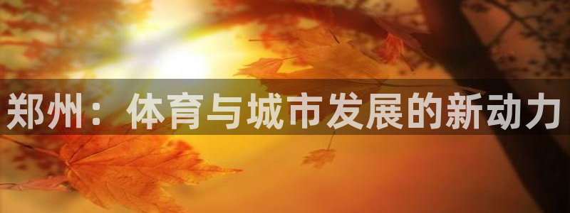 意昂4集团logo：郑州：体育与城市发展的新动力