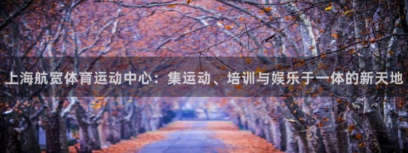 意昂4科技：上海航宽体育运动中心：集运动、培训与娱乐